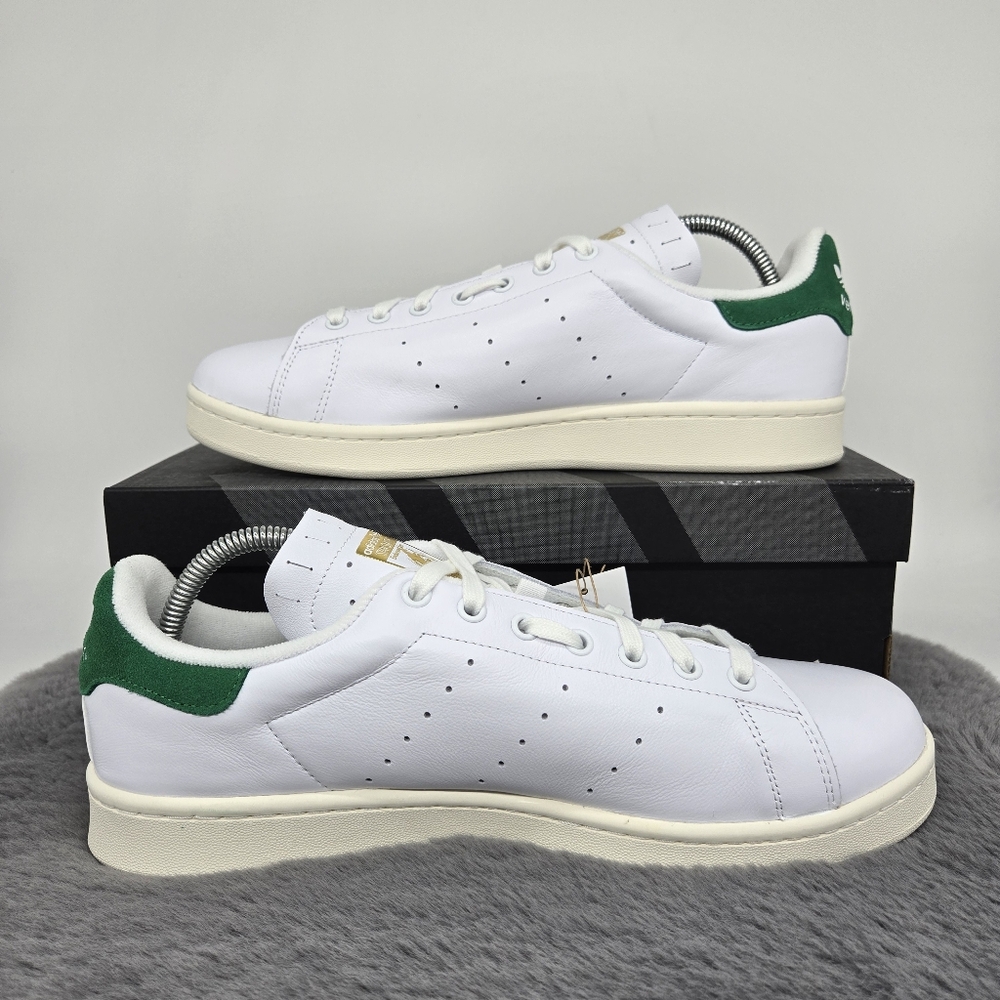 New adidas Velostan Smith Cloud White Leather Men's Cycling Shoes Size 11.5 - Picture 6 of 8